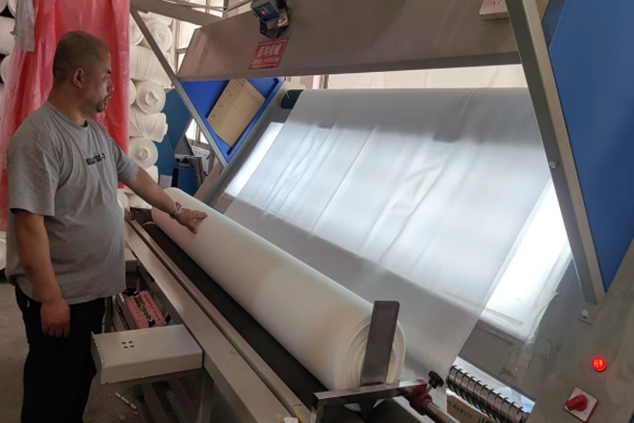 พื้นที่ตรวจสอบผลิตภัณฑ์สำเร็จรูปที่ผลิตจากโรงงานย้อมสี