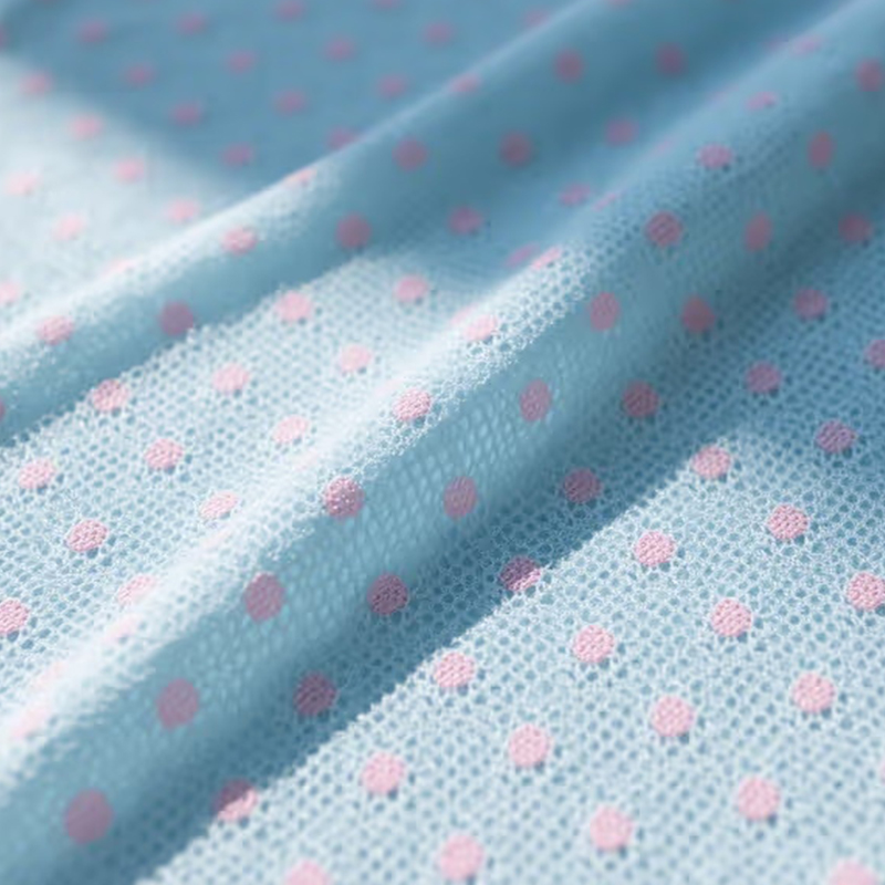 ผ้าตาข่ายลายจุด Birdseye